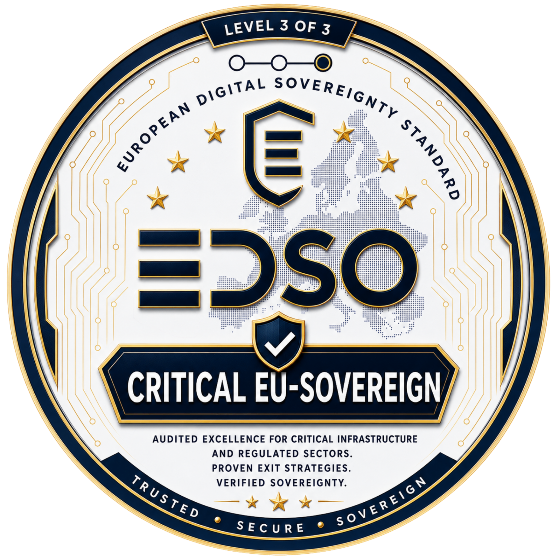 EDSO L4 CRITICAL EU-SOVEREIGN Badge
